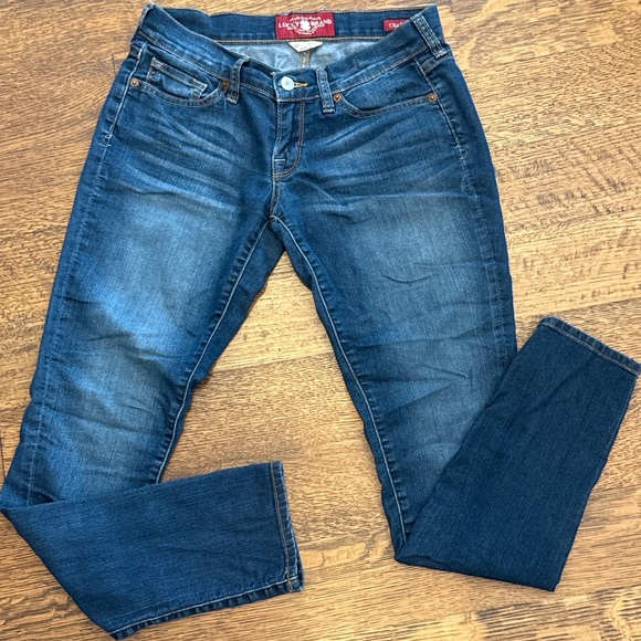 Lucky Brand Charlie Skinny Jeans – Size 0/25 Ankle, Low Rise - Picture 1 of 5